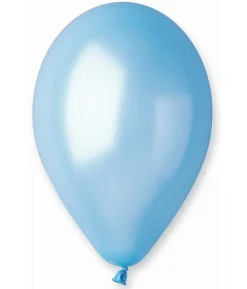 Lyseblå ballon, metallic