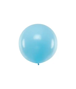 Lyseblå jumbo ballon, 1 stk