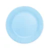 Lyseblå paptallerkner, 23cm 8 stk