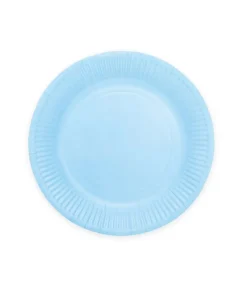 Lyseblå paptallerkner, 23cm 16 stk
