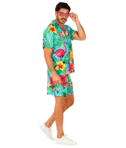 Lyseblåt sommersæt