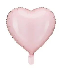Lyserød hjerte folieballon, 45 cm
