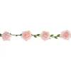 Lyserød rose guirlande, 120 cm