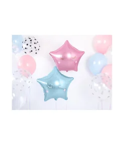 Lyserød stjerne folieballon, 48 cm