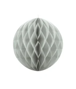 Lys grå papirvæv kugle, 40 cm