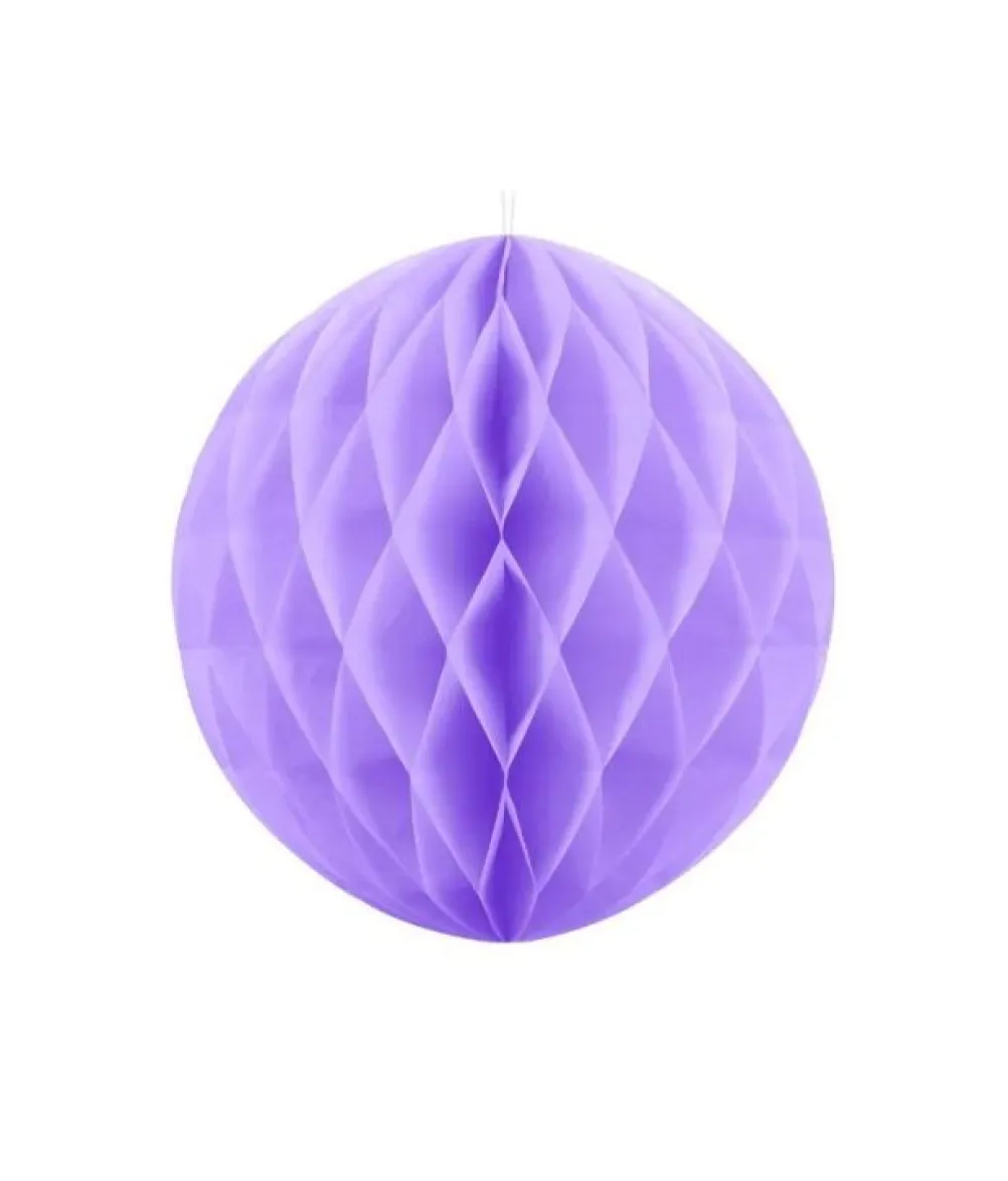 Lys lilla papirvæv kugle, 20 cm