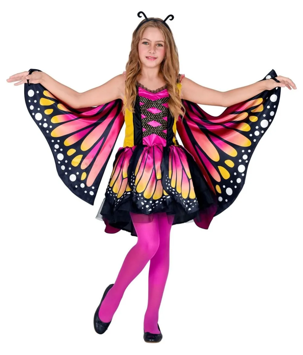Magenta Sommerfugl kostume