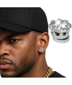 Magnetiske diamant øreringe, 2 stk