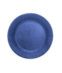 Marineblå paptallerkner, 23cm 16 stk