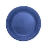 Marineblå paptallerkner, 18cm 20 stk