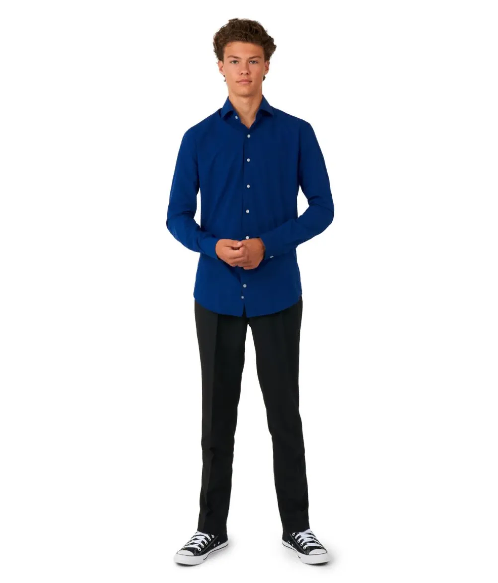 Marineblå skjorte, teens