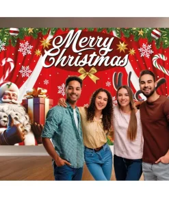 Merry Christmas fotobaggrund, 220 x 150 cm