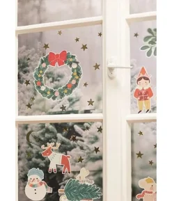 Merry christmas vindue stickers