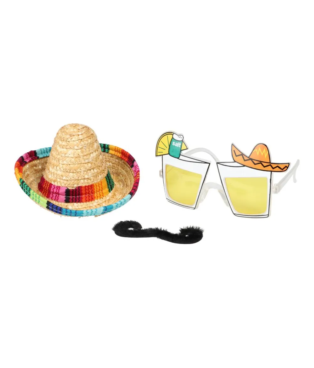 Mexico udklædningssæt, 3 dele