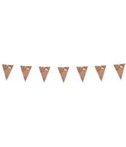 Mini rose gold metallic vimpelguirlande