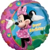 Minnie Happy Birthday folieballon, 43 cm