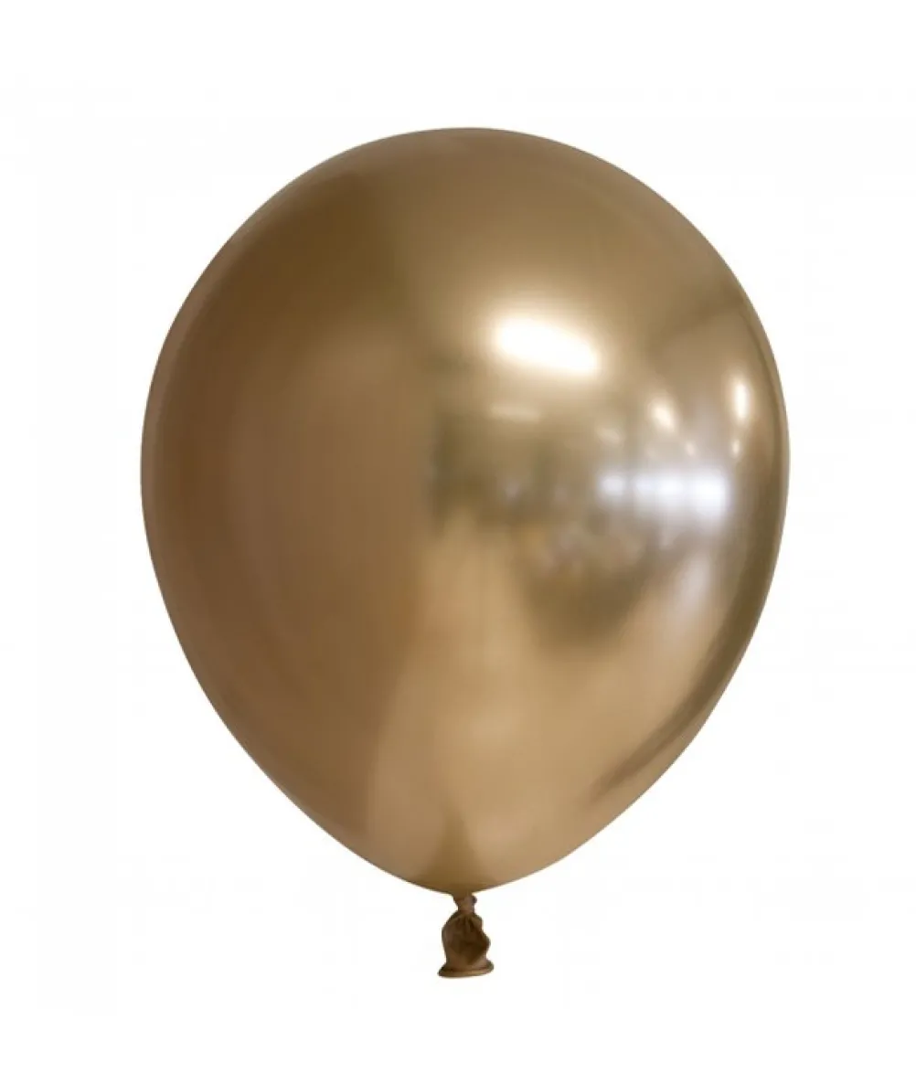 Mirror guld balloner, 10 stk