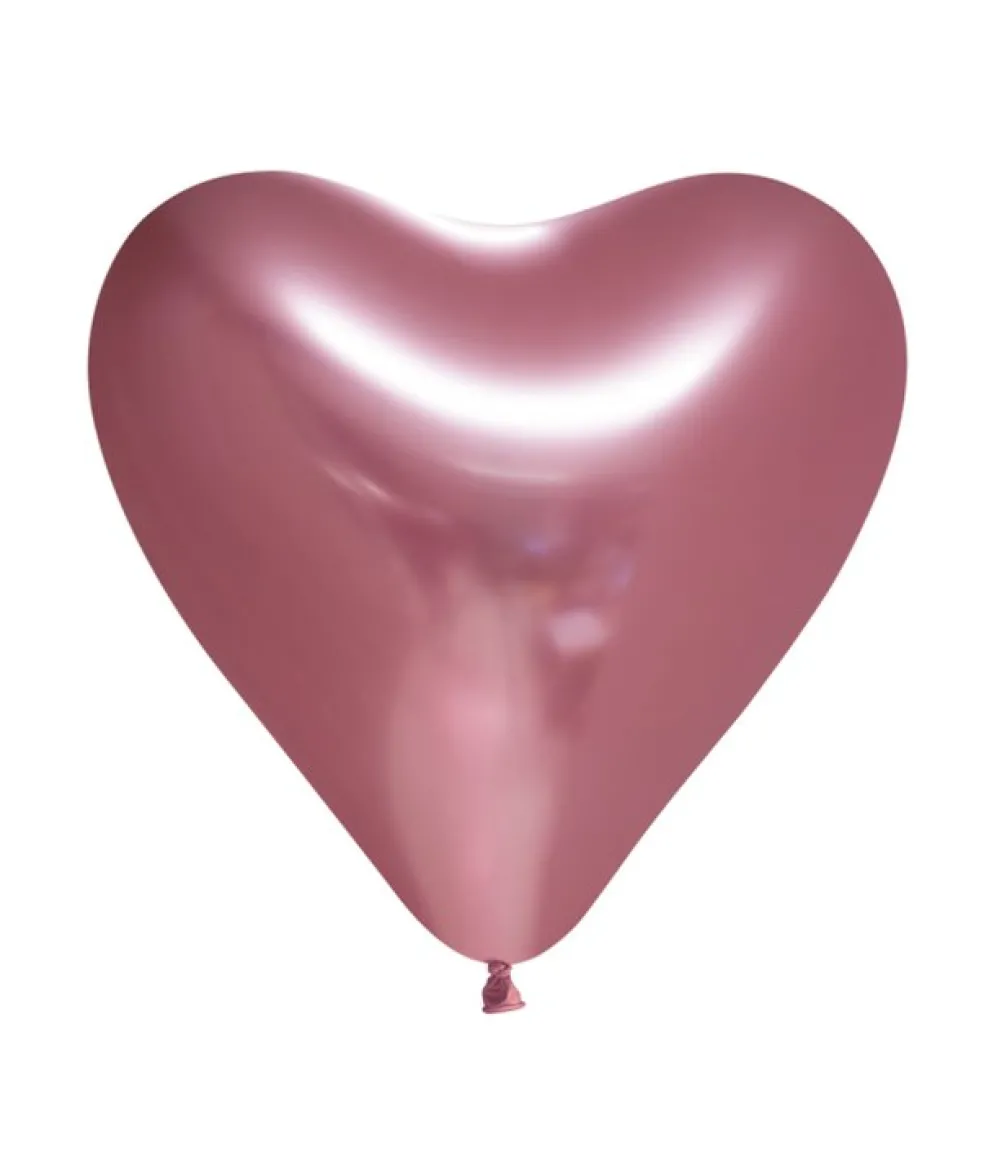 Mirror pink hjerte balloner