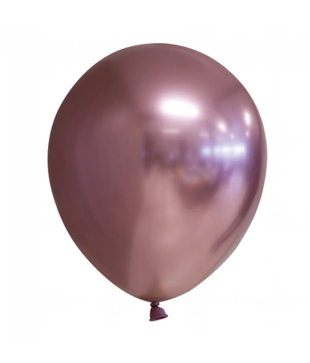 Mirror rose gold balloner, 10 stk