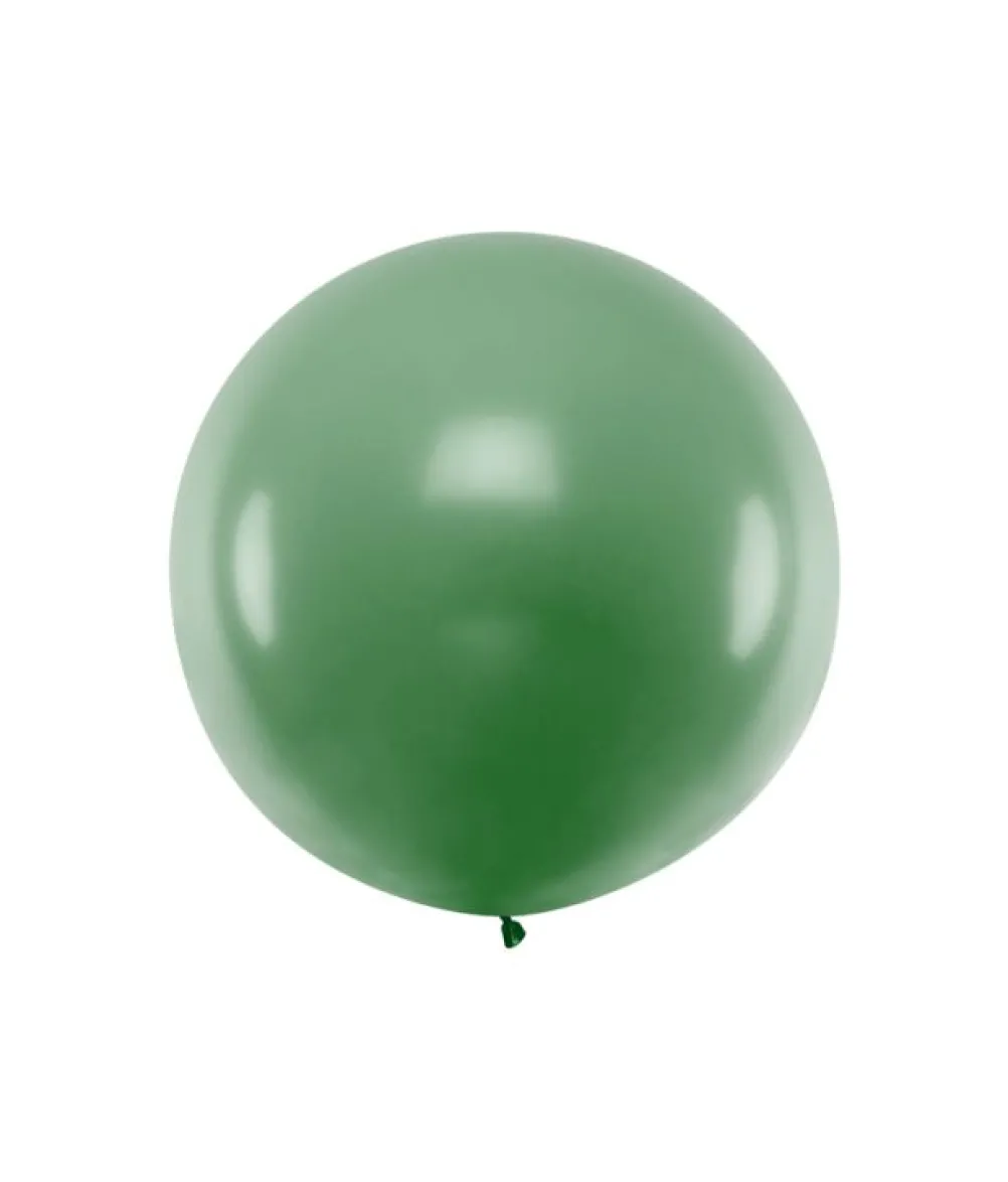 Mørkegrøn jumbo ballon, 1 stk