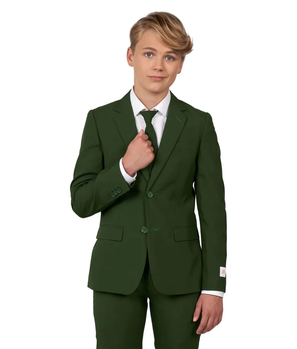 Mørkegrønt jakkesæt, teen