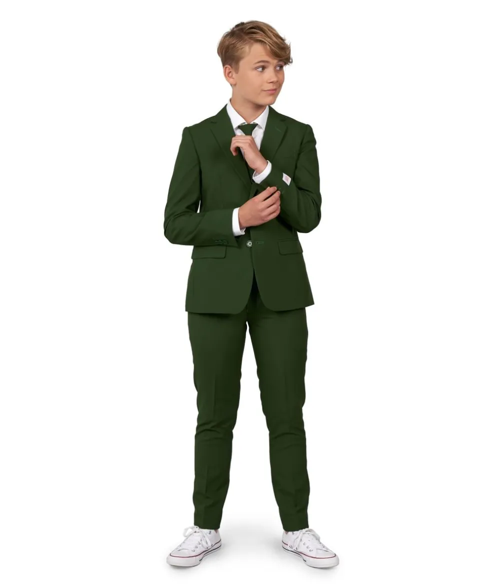 Mørkegrønt jakkesæt, teen
