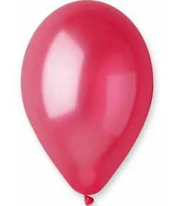 Mørkerød ballon, metallic
