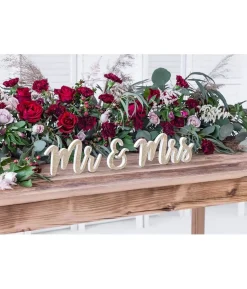 Mr & Mrs dekoration i guld