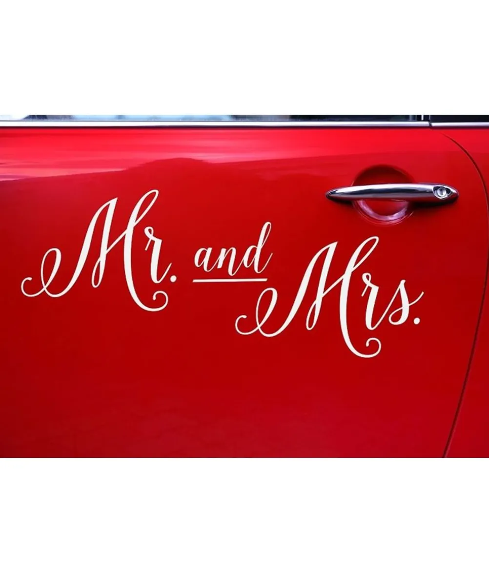 Mr & Mrs klistermærker