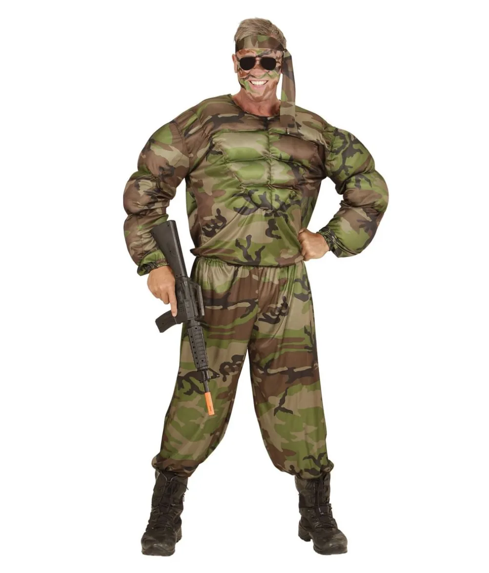 Muskel soldat kostume