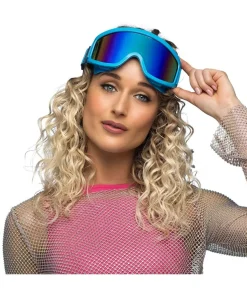 Neon blå skibriller