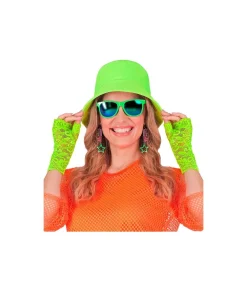 Neongrønne blonde handsker