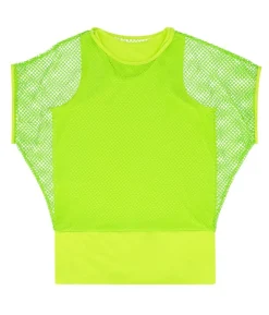 Neon grøn netbluse