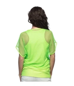 Neon grøn netbluse