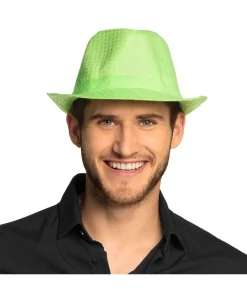 Neongrøn paillethat