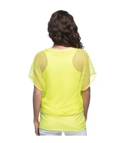 Neon gul netbluse