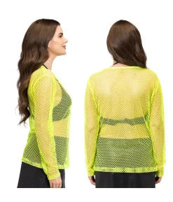 Neongul netbluse