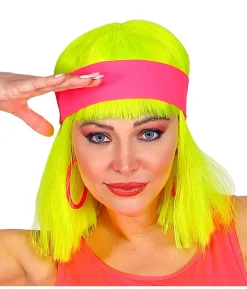Neon hårbånd pink