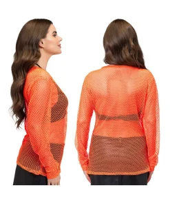 Neonorange netbluse