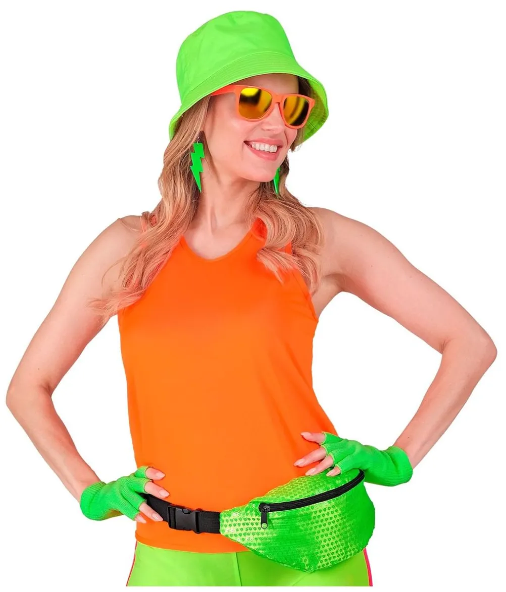 Neon orange tank top