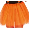 Neon orange tylskørt, 40 cm