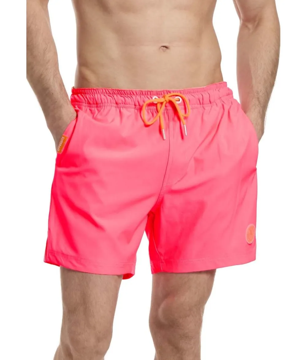 Neon pink badeshorts