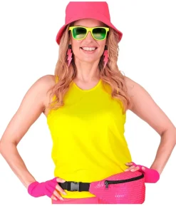 Neonpink fingerløse handsker