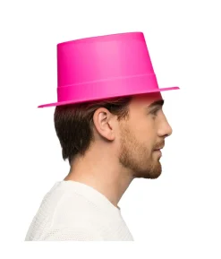 Neon pink høj hat UV