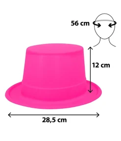 Neon pink høj hat UV