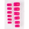 Neon pink negle
