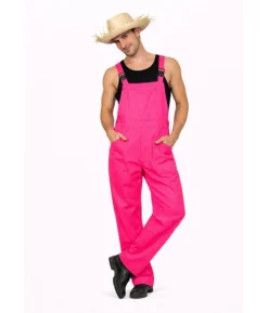 Neon pink overalls kostume