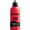 Neon rød UV stofmaling, 125 ml