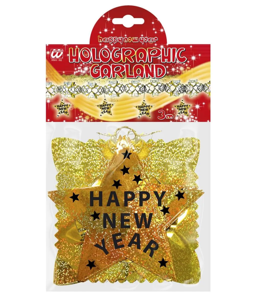 Nytårsguirlande, guld
