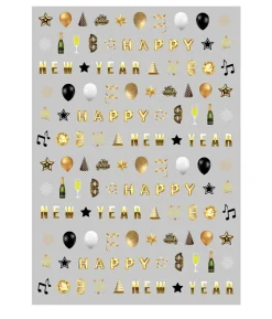 Nytårs negle stickers